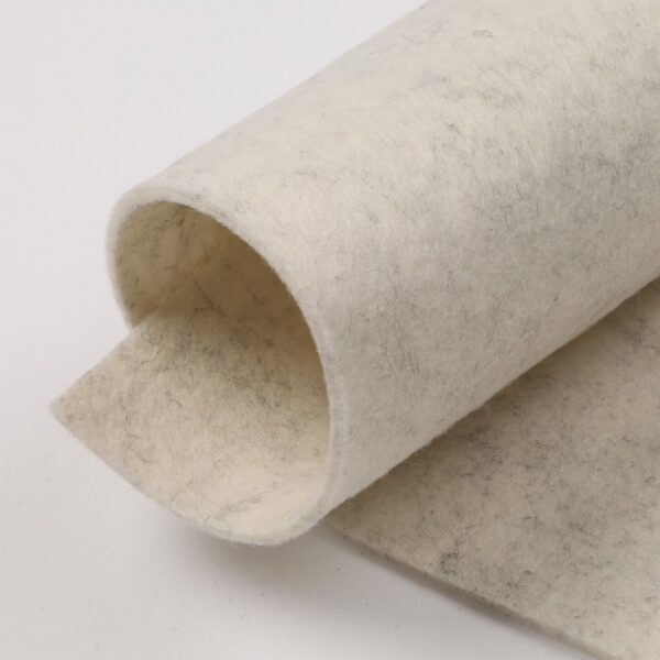 Feltro Modellabile 3mm - Colore Bianco Melange - Mezzo Metro
