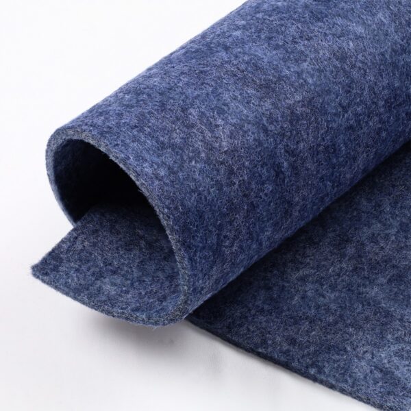 Feltro Modellabile 3mm - Colore Blu Melange - Mezzo Metro