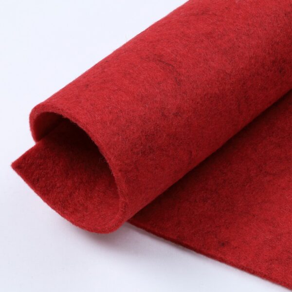Feltro Modellabile 3mm - Colore Rosso India Melange - Mezzo Metro