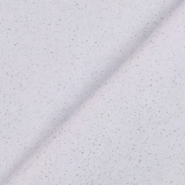 Pannelli Pannolenci Glitter - Glitter Argento - Colore Bianco - Misura 50x90cm