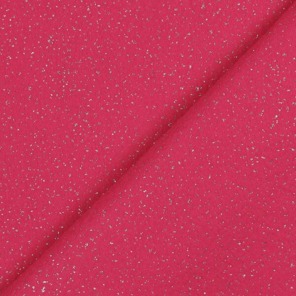 Pannelli Pannolenci Glitter - Glitter Argento - Colore Fucsia - Misura 50x90cm