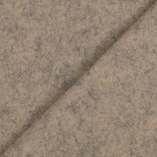 Pannolenci Glitter - Glitter Argento - Colore Palomino Melange - Mezzo Metro