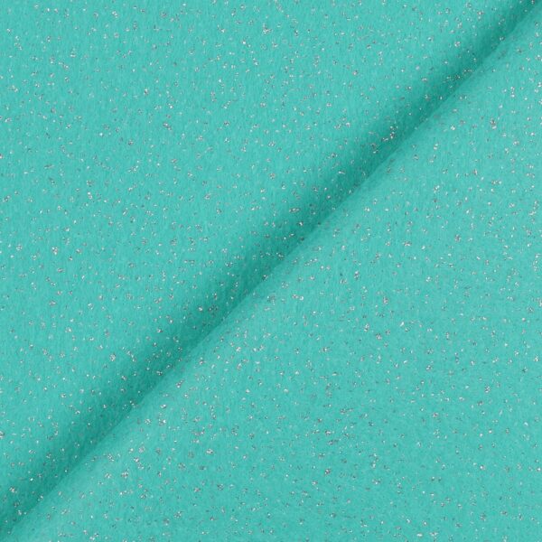 Pannelli Pannolenci Glitter - Glitter Argento - Colore Tiffany - Misura 30x45cm