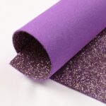 Fogli Gomma Crepla Glitter 14 colori spessore 1,6mm - Misura 33x25cm - Viola-Argento