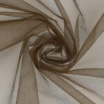 Tessuto Tulle al Metro - Marrone