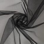 Tessuto Tulle al Metro - Nero