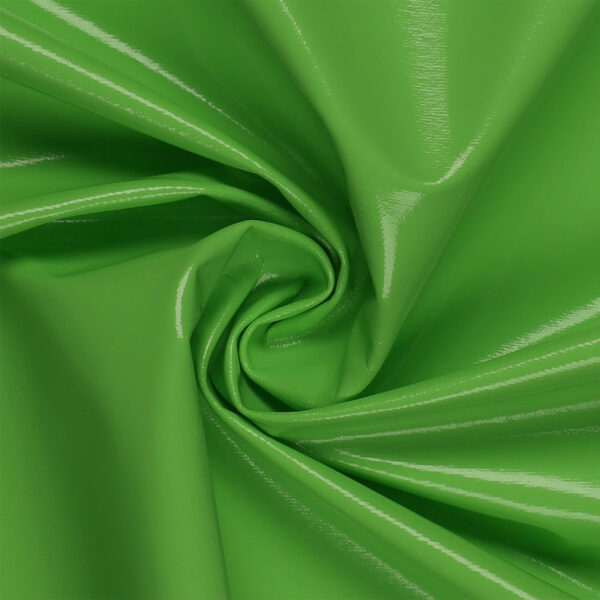 Tessuto Laccato Vernice - Verde Mela - mezzo metro