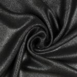 Tessuto Chiffon Glitter - Colore Nero - Glitter Argento - Mezzo Metro