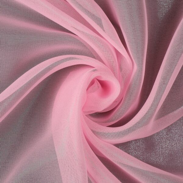 Tessuto Chiffon Glitter - Colore Rosa Baby - Glitter Argento