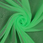 Tessuto Chiffon Glitter - Colore Verde Mela - Glitter Argento - Mezzo Metro