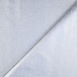 Gabardine di cotone stampato tessuto al metro bianco placcato coprente argento piega mondo tessuti