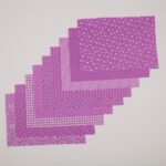 Pacco Assortito Pannolenci Stampato Fantasia 9 Fantasie Assortite - Glicine - Misura 20x30cm