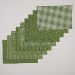 Pacco Assortito Pannolenci Stampato Fantasia 9 Fantasie Assortite Verde Muschio Melange