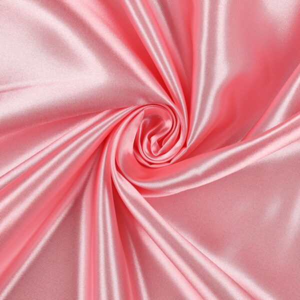 Tessuto Raso Al Metro - Colore Rosa Baby