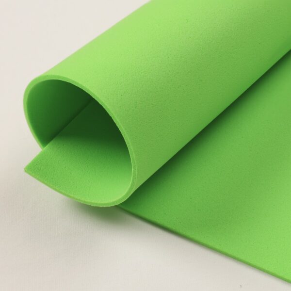 Gomma Crepla 2mm Moosgummi - Verde Acido - Mezzo Metro