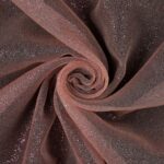 Tessuto Organza Glitter - Rosa Antico Glitter Rosa - Mezzo Metro