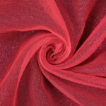 Tessuto Organza Glitter - Rosa Fluo Glitter Fucsia - Mezzo Metro