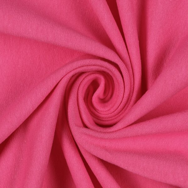 Tessuto Felpa Cotone Non Garzata - Rosa Bubble