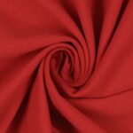 Tessuto Felpa Cotone Non Garzata - Rosso Cometa