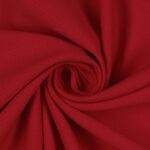 Tessuto Felpa Cotone Non Garzata - Rosso