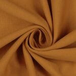 Tessuto Felpa Cotone Non Garzata - Senape