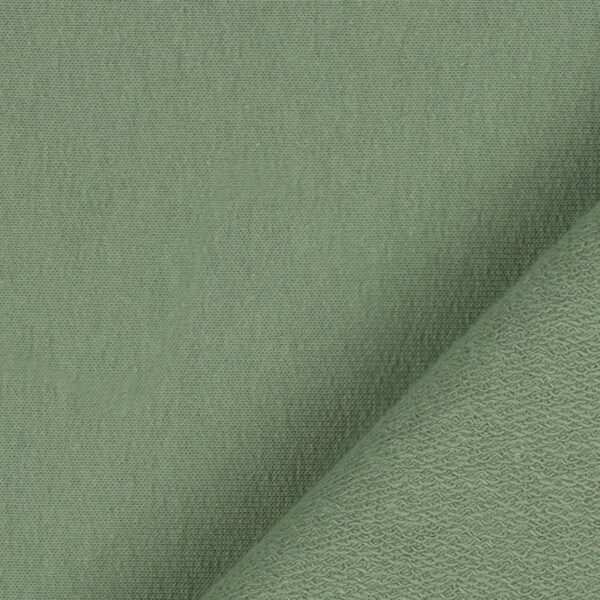 Tessuto Felpa Cotone Non Garzata - Verde Menta