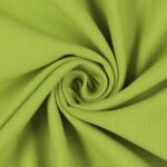 Tessuto Felpa Cotone Non Garzata - Verde Acido
