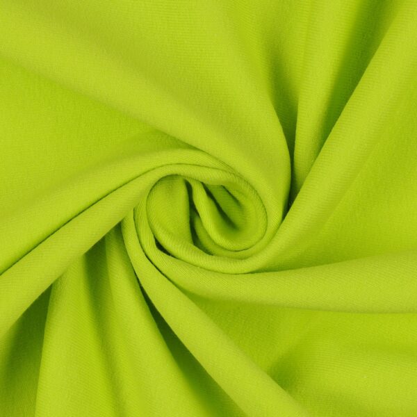 Tessuto Felpa Cotone Non Garzata - Lime