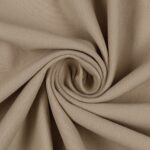Tessuto Felpa Cotone Non Garzata - Beige