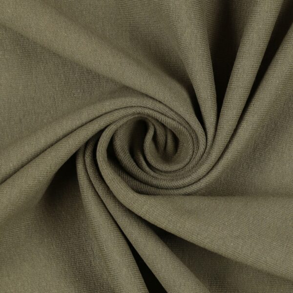 Tessuto Felpa Cotone Non Garzata - Verde Salvia - Mezzo Metro