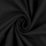 Tessuto Felpa Cotone Non Garzata - Nero
