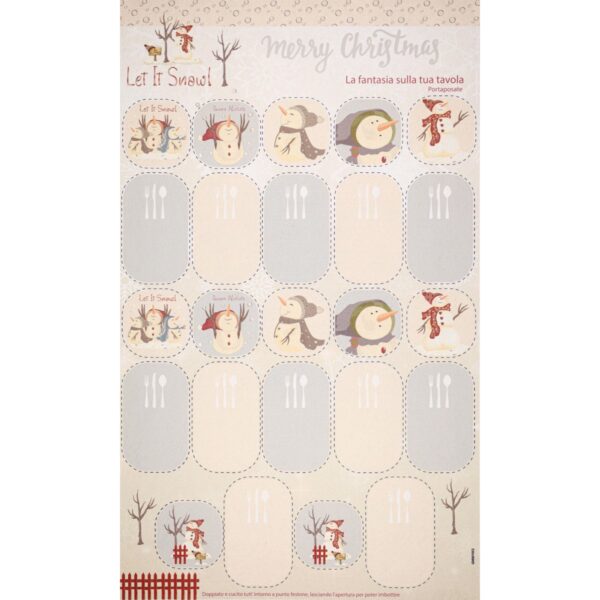 Pannello Portaposate Stampato Vestito Babbo Natale GM1063 - 50x70cm