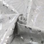 Pannolenci Placcato Oro e Argento Al Metro - Disegno Graffio - Beige Melange