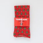 Tubolare Elasticizzato In Maglia - Alberello Glitter 8cm Rosso