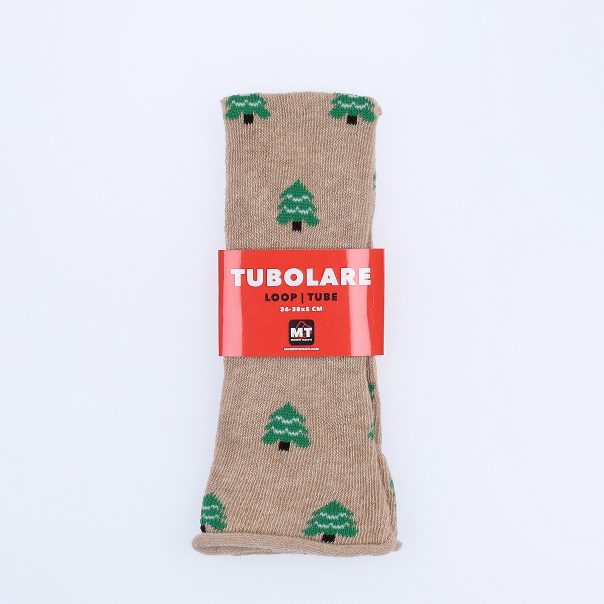 Tubolare Elasticizzato In Maglia - Alberello 5cm Tortora