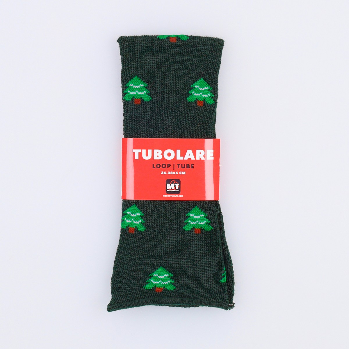 Tubolare Elasticizzato In Maglia - Alberello 5cm Verde Inglese