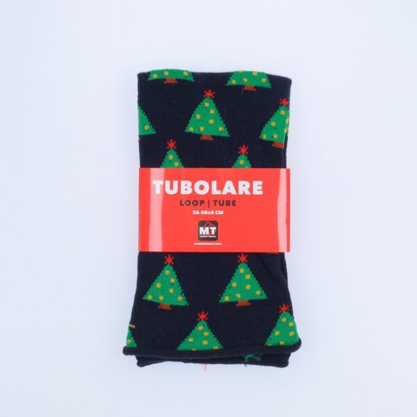 Tubolare Elasticizzato In Maglia - Alberello 8cm Blu Navy