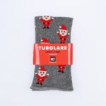 Tubolare Elasticizzato In Maglia - Babbo Natale 8cm Grigio Scuro