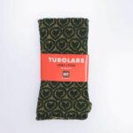 Tubolare Elasticizzato In Maglia - Cuore Glitter 8cm Verde Inglese