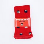 Tubolare Elasticizzato In Maglia - Pacco Regalo 8cm Rosso