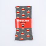 Tubolare Elasticizzato In Maglia - Pallina Di Natale 8cm Grigio Scuro