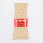 Tubolare Elasticizzato In Maglia - Pois Oro 5cm Panna