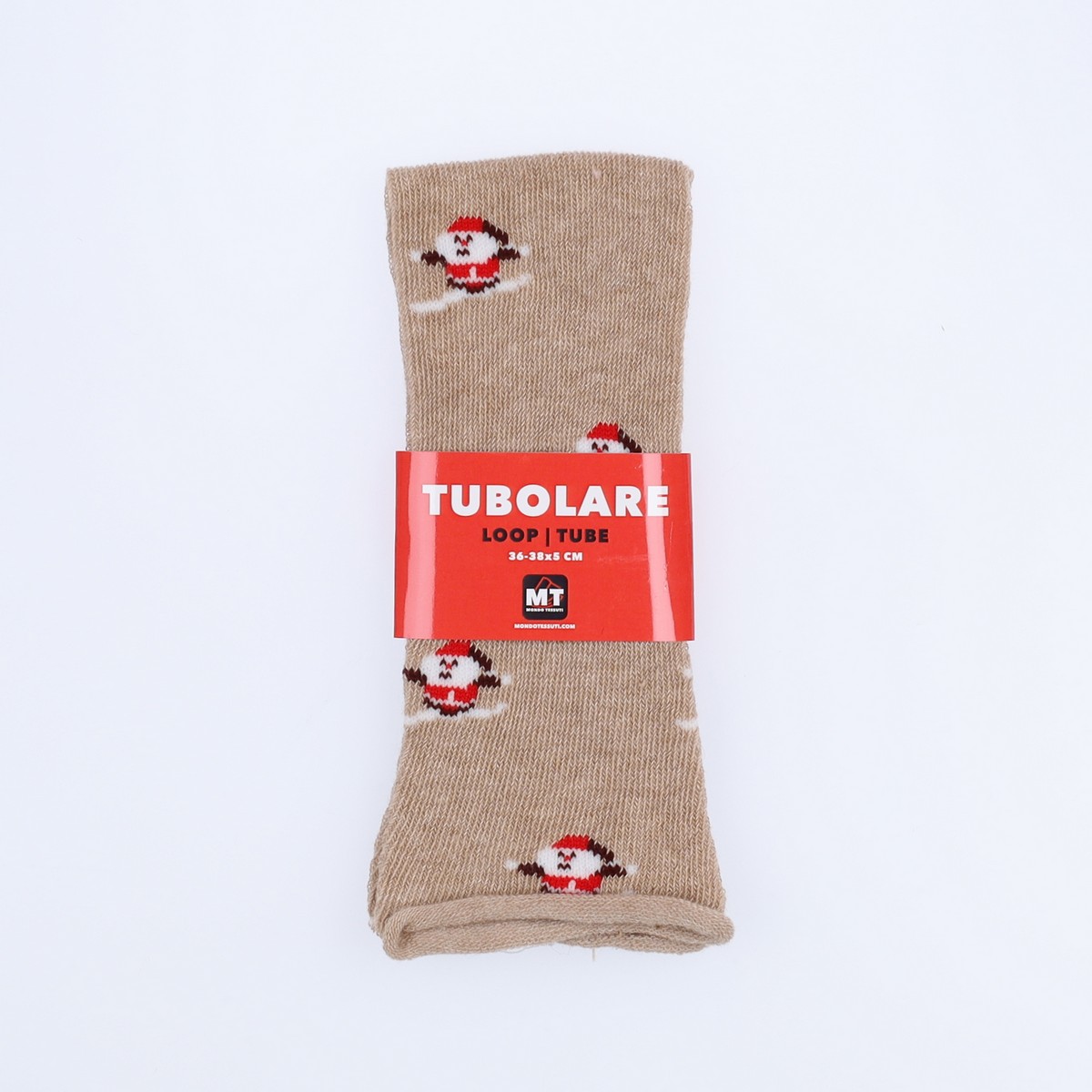Tubolare Elasticizzato In Maglia - Sport Ski 5cm Tortora