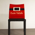 Coprisedia Elasticizzato Universale - Rosso Faccione Babbo Natale