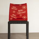 Coprisedia Elasticizzato Universale - Rosso Merry Christmas Fiocchi