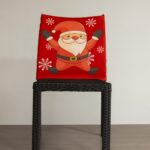 Coprisedia Elasticizzato Universale - Verde Babbo Natale Sottosopra