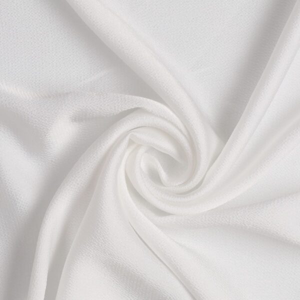 Tessuto Satin Debacato Mano Seta - Bianco