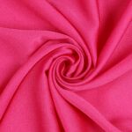 Tessuto Satin Debacato Mano Seta - Fucsia
