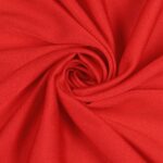 Tessuto Satin Debacato Mano Seta - Rosso