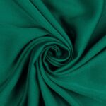 Tessuto Satin Debacato Mano Seta - Verde Smeraldo